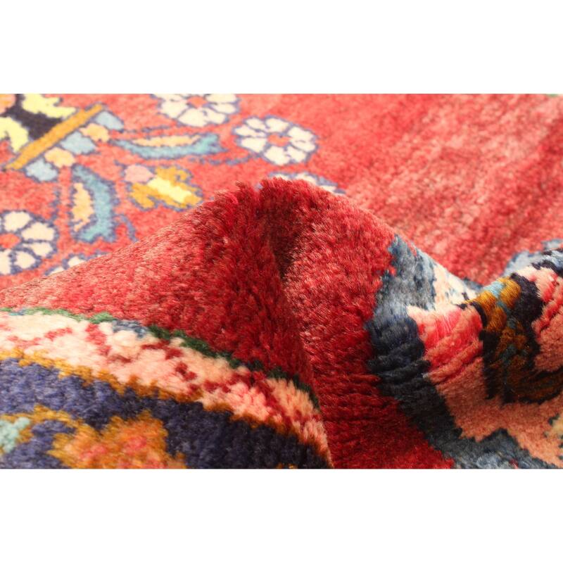 ECARPETGALLERY Hand-knotted Melis Vintage Dark Red Wool Rug - 2'4 x 6'3