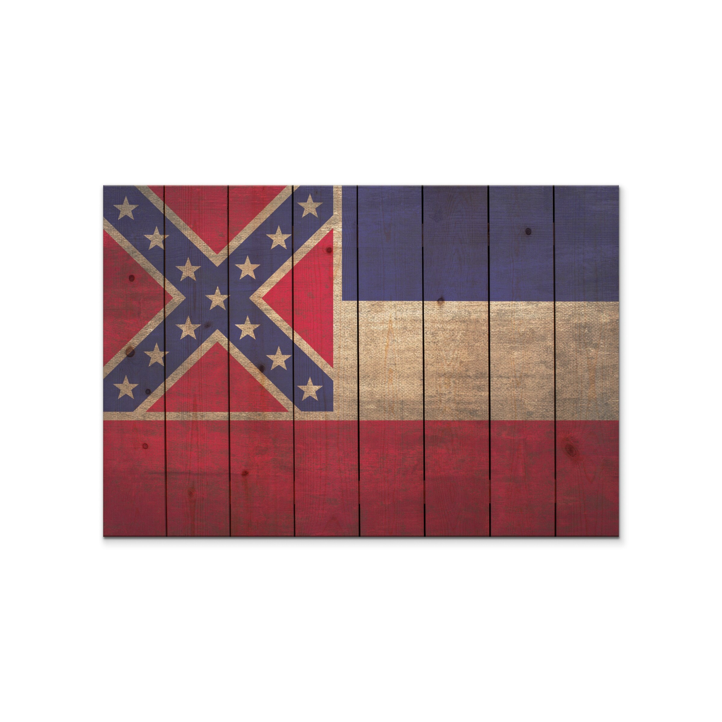Shop Mississippi State Flag On Wood Indoor And Outdoor Safe Wall Decor Overstock 31708495