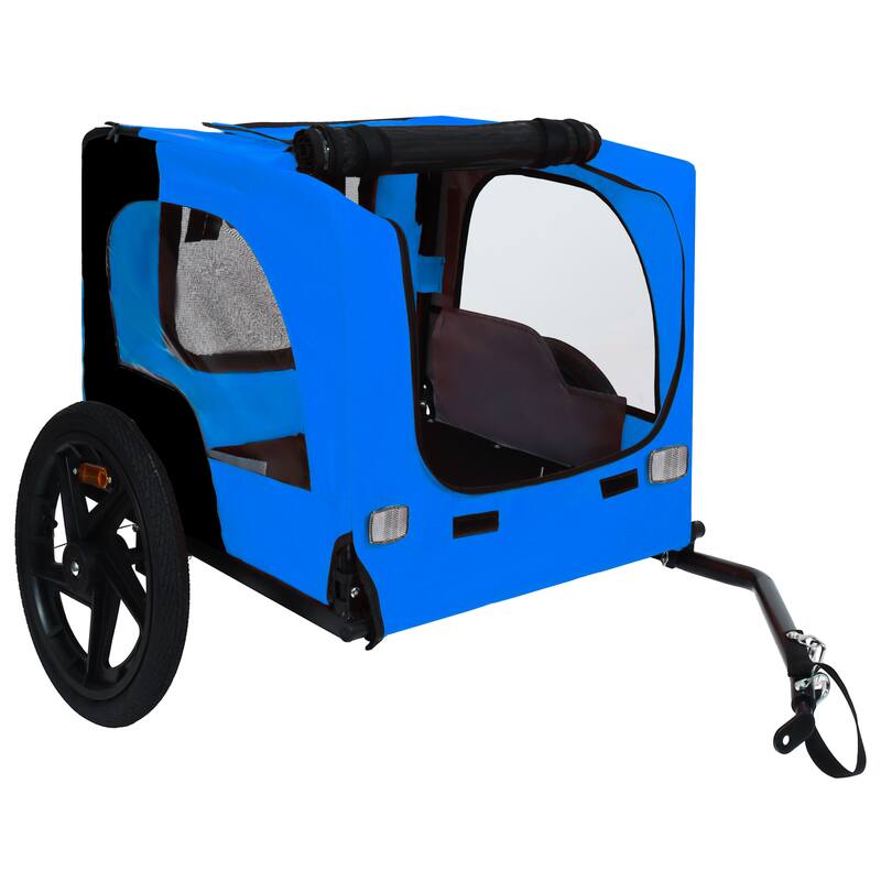 Pet Bike Trailer Dog Cart for Bicycle,Suitable for Small and Medium Pets, Easy Folding Cart Frame, Non-Slip Floor
