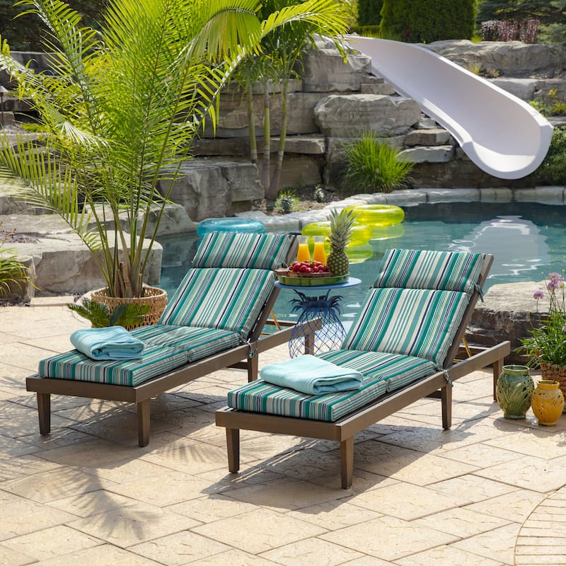 ARDEN Outdoor Chaise Lounge Cushion - 72"L x 21"W