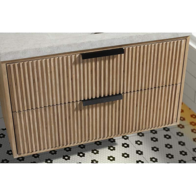 Ari Bath San Diego 36" Floating Bathroom Vanity Weathered Fir
