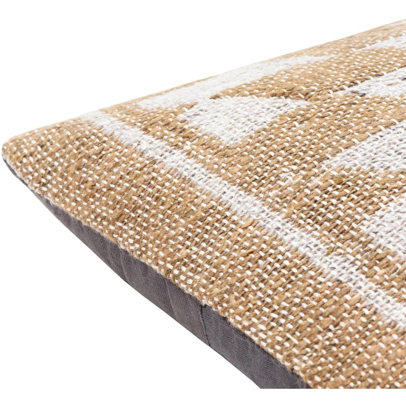 Celeste Diagonal Checkered Geometric Throw Pillow