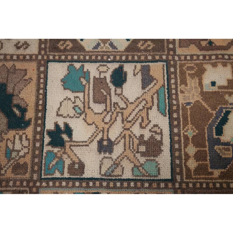 Garden Design Bakhtiari Vintage Persian Area Rug Handmade Wool Carpet - 6'6" x 9'9"