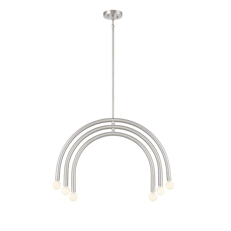 Meridian M100115 6 Light 30" Wide Abstract Chandelier