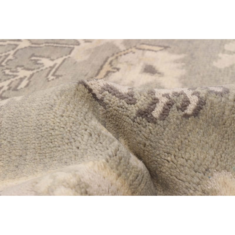 ECARPETGALLERY Hand-knotted Royal Oushak Grey Wool Rug - 8'0 x 10'1