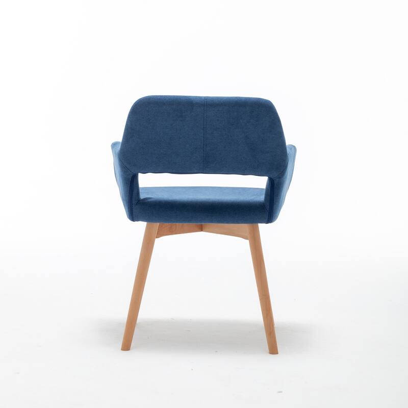 GTU Furniture 2pcs Modern Velvet Wood Leg Arm Accent Chair for Bedroom Living room set