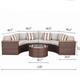 Nuon Wicker Outdoor 5-piece Sectional Set by Havenside Home