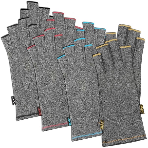 Brownmed IMAK Arthritis Pain Relief Compression Half Finger Gloves