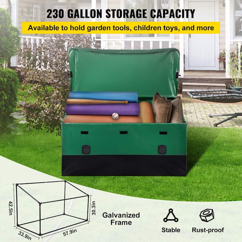 Outdoor Storage Box Patio Deck Box Waterproof PE Tarpaulin