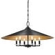 preview thumbnail 1 of 9, Z-Lite 1953-32 Rialto 6 Light 32" Wide Pendant Matte Black