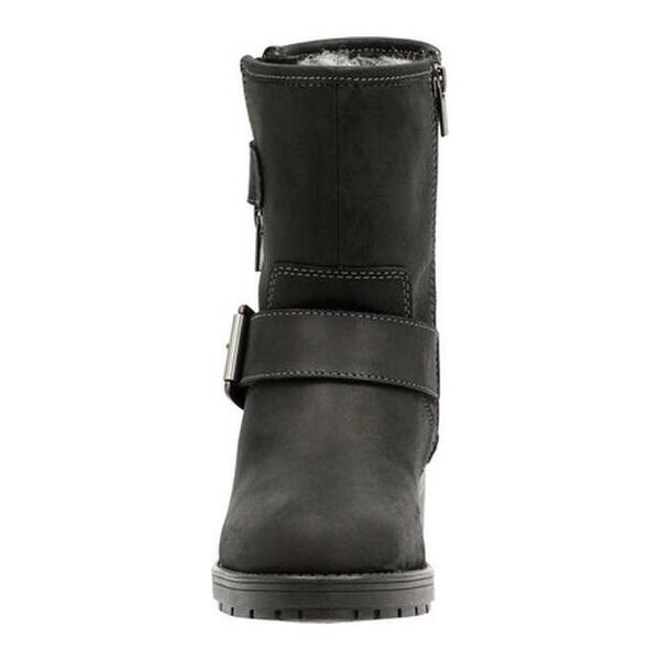 Shop Clarks Women S Reunite Go Gore Tex Ankle Boot Black Cow Full