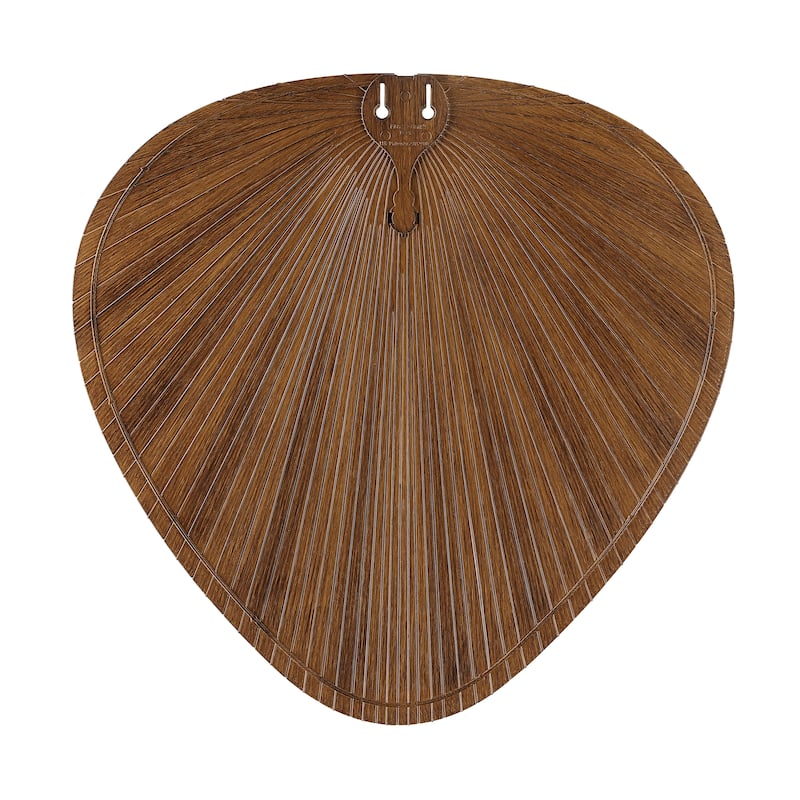 Fanimation Islander DC 22 inch Indoor/Outdoor Ceiling Fan Wide Oval Palm-Inspired Blades - Set of 5 - Koa