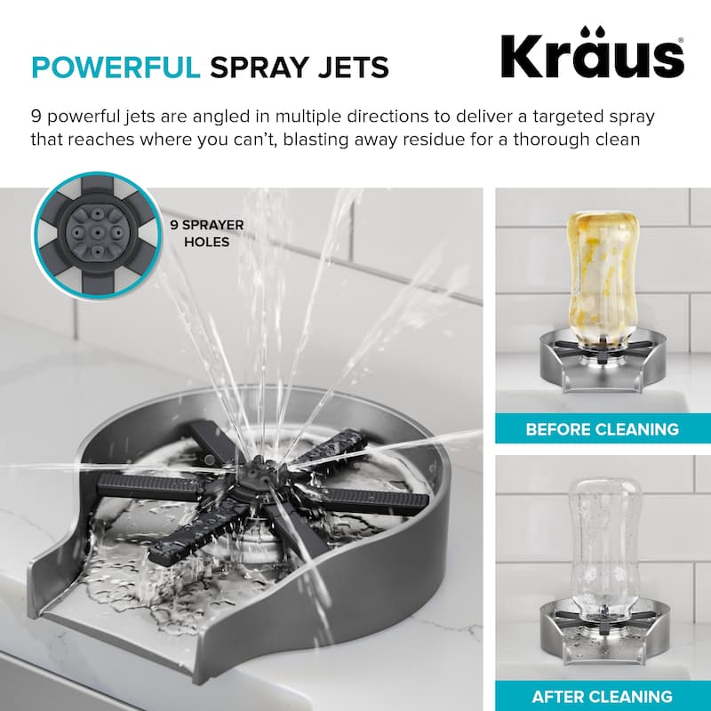 KRAUS CleanMate Glass Rinser for Kitchen Sink