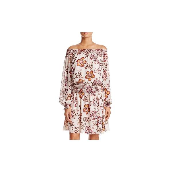 Shop Tory Burch Womens Indie Casual Dress Floral Print Bishop