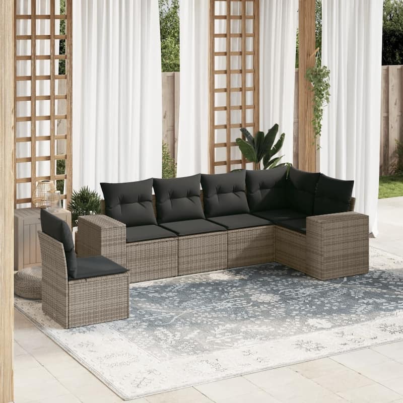 vidaXL Garden Sofa Set - Grey Without table