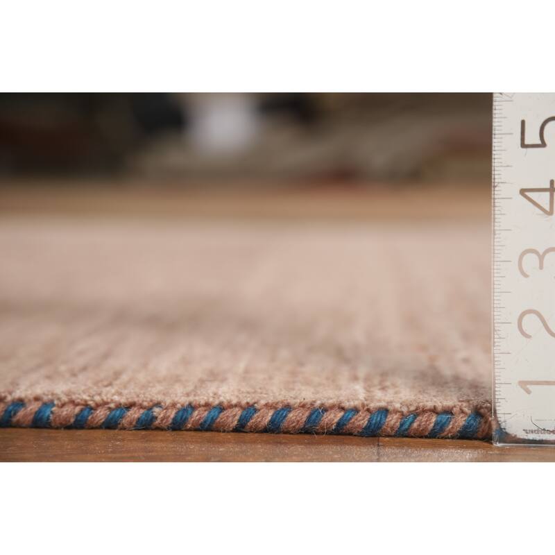 Hand Knotted Oriental 100% Wool Carpet Tribal Animal Pictorial Brown Gabbeh Area Rug - 7' 10'' X 5' 2''