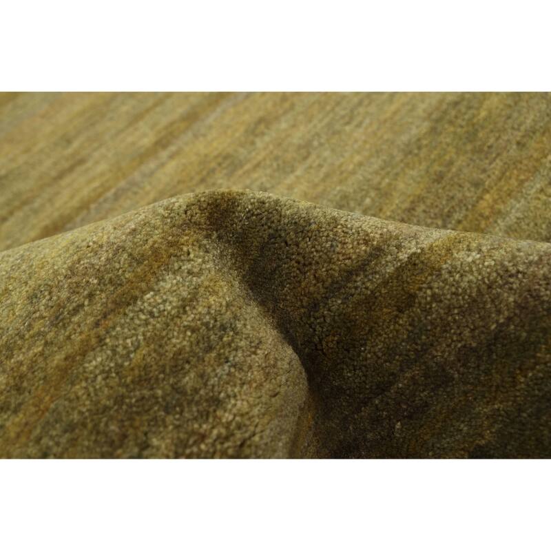 ECARPETGALLERY Hand-knotted Kashkuli Gabbeh Green Wool Rug - 5'5 x 7'9