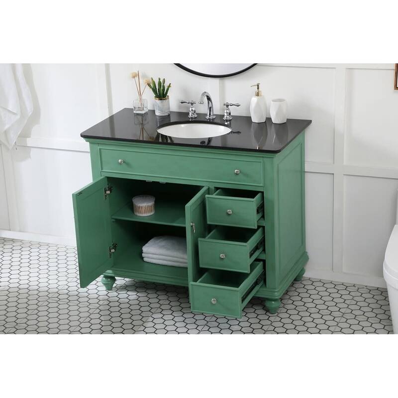 Elegant Lighting VF12342 Otto 42" Free Standing Single Basin Vanity