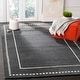 preview thumbnail 16 of 130, SAFAVIEH Handmade Bella Alverta Dotted Border Wool Rug 4' x 6' - Dark Grey/Ivory - Rectangle
