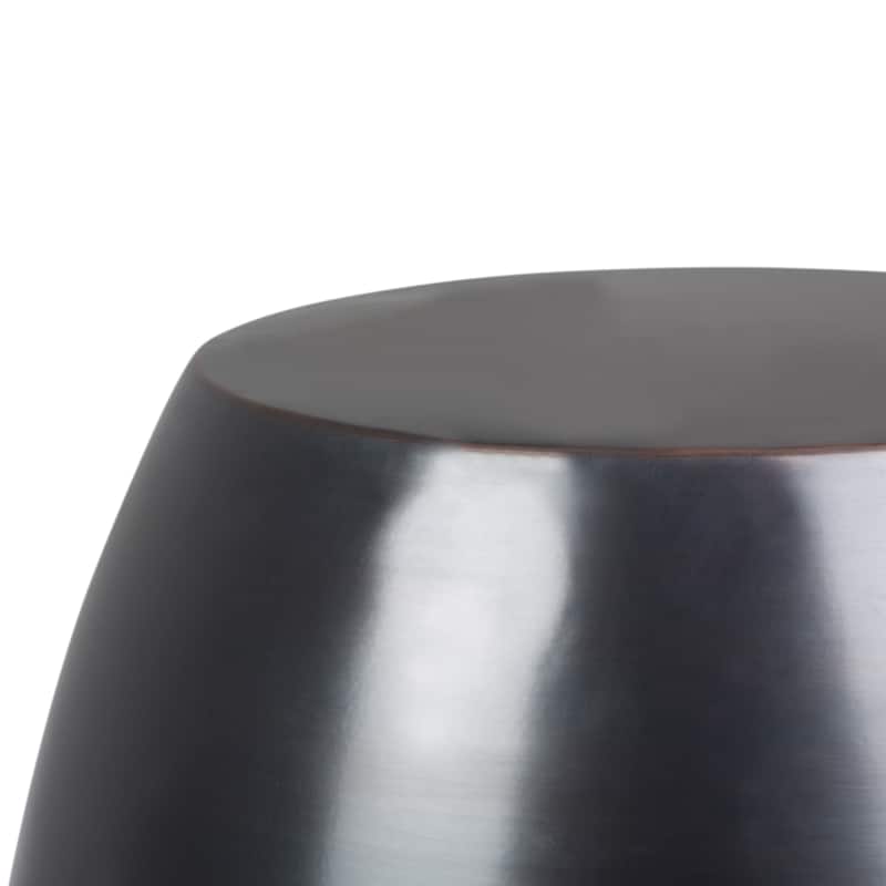 WYNDENHALL Cristy Industrial 16 inch Wide Metal Accent Side Table, Fully Assembled - 16 W x 16 D x 19.5 H