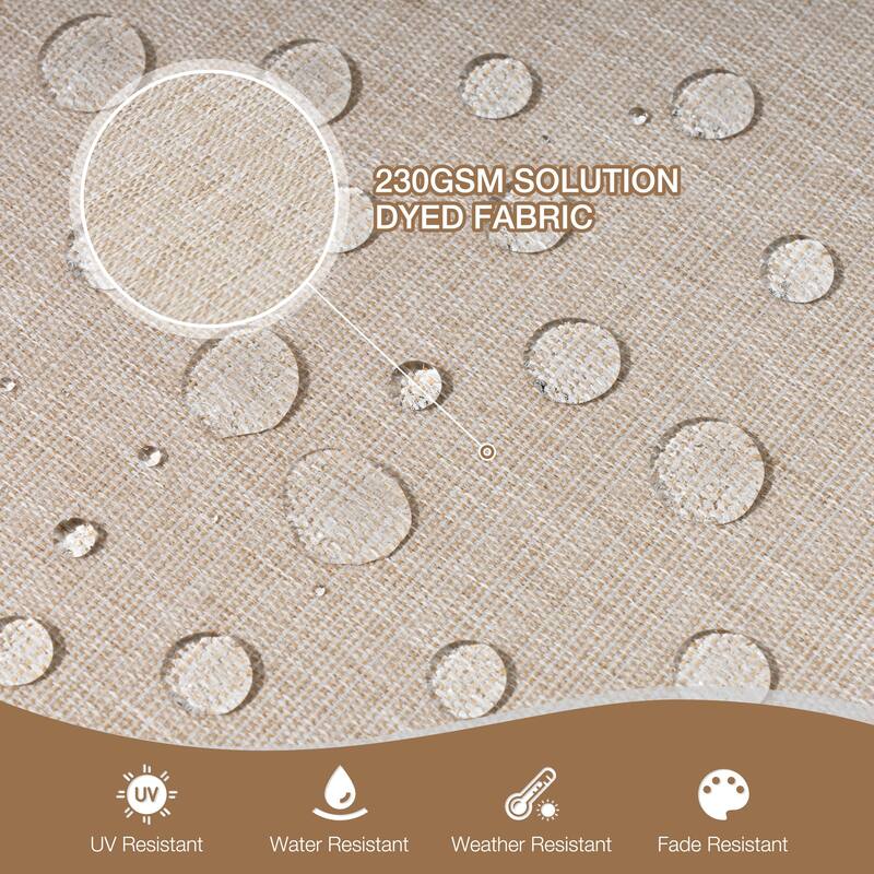 22 x 21 in Patio Premium Fabric Outdoor Seat Cushions Set (Seat & Back)