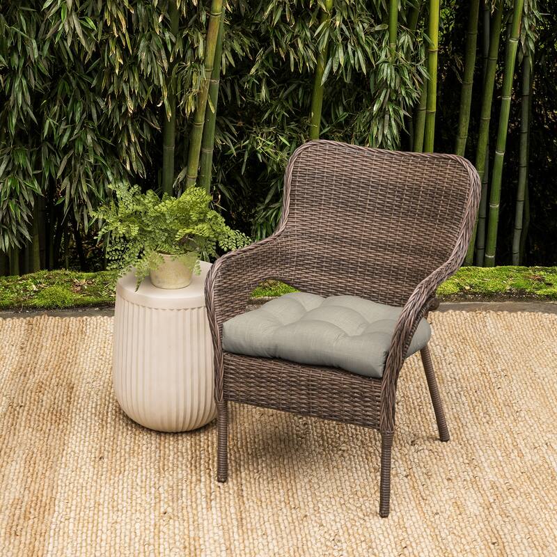 ARDEN earthFIBER Outdoor Wicker Chair Cushion, 2 Pack, 20 x 18
