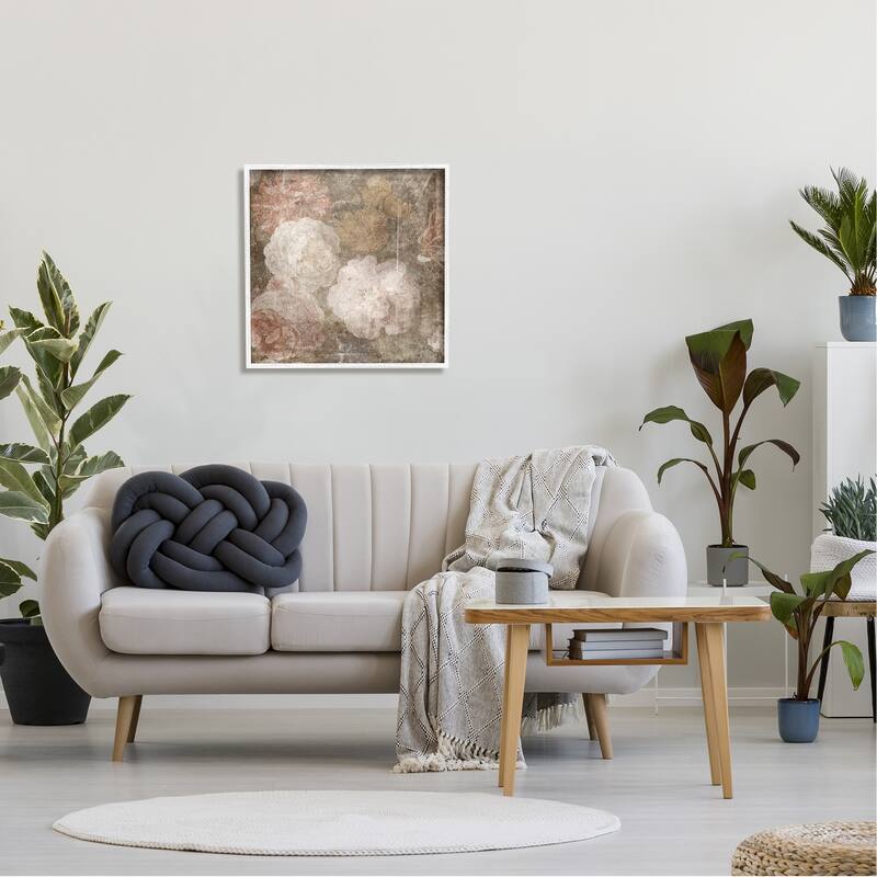 Stupell Vintage Peony Blooms Framed Giclee Art Design by LSR Design Studio