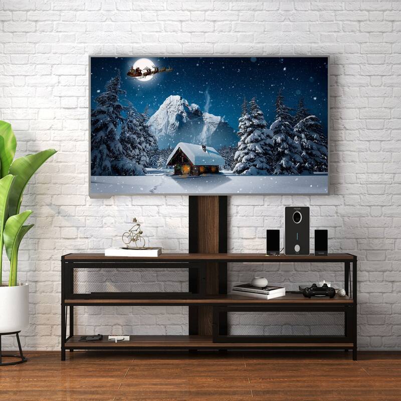 Modern Swivel Mount with Power Outlet for TV up to 70" - 50 inches