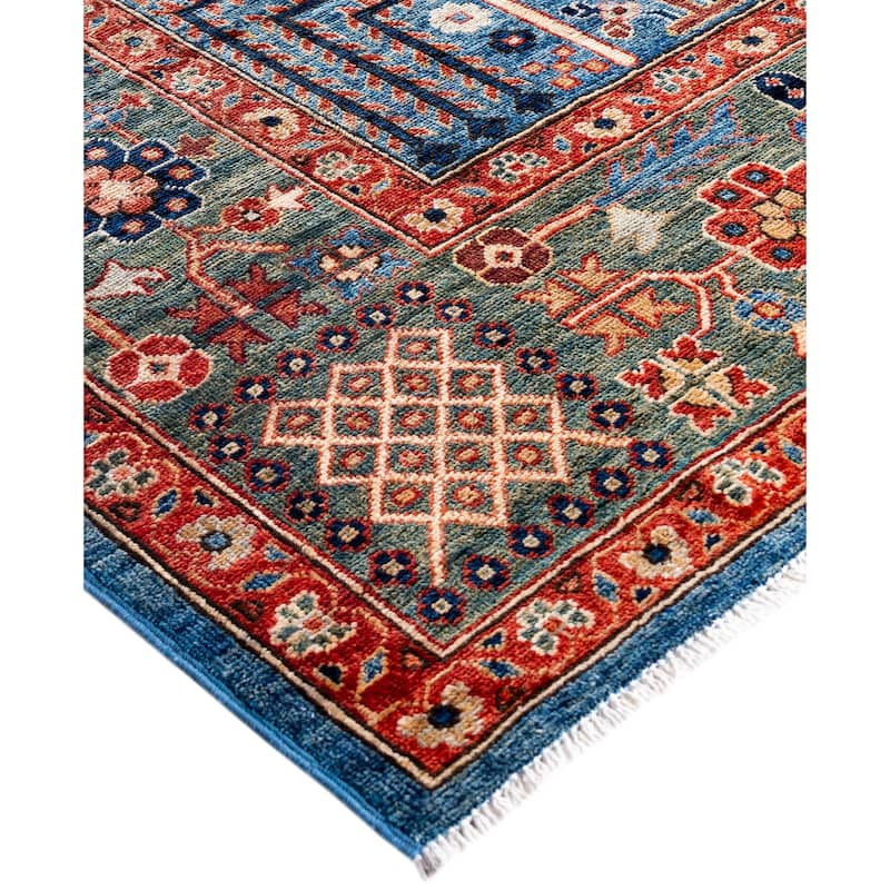 Serapi One-of-a-Kind Hand-Knotted Area Rug - Blue - 9' 3" x 11' 10"