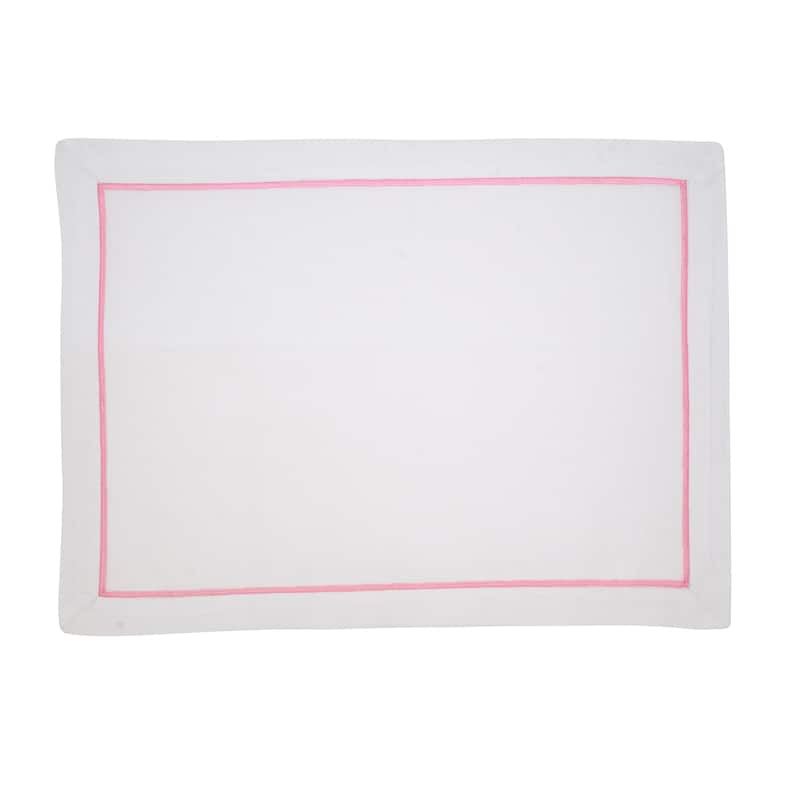 Embroidered Line Design Placemat (Set of 4) - 14"x20"