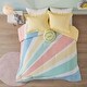preview thumbnail 7 of 22, Jessie Yellow Rainbow Sunburst Reversible Cotton Comforter Set by Urban Habitat Kids