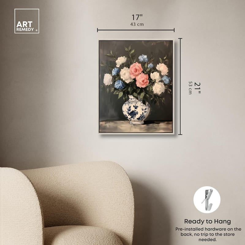 Classic Bouquet Canvas by Art Remedy