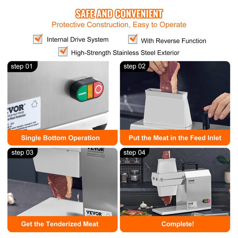 VEVOR Commercial Meat Tenderizer, Electric Meat Tenderizer Machine for