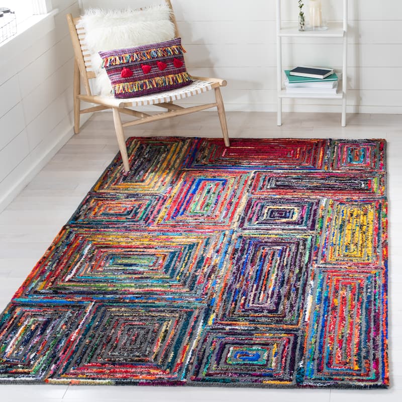 SAFAVIEH Handmade Nantucket Marieka Contemporary Cotton Rug