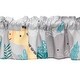 preview thumbnail 2 of 2, Bedtime Originals Mighty Jungle Gray Elephant/Giraffe Window Valance