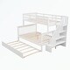 preview thumbnail 31 of 46, Stairway Twin-Over-Full Bunk Bed with Twin size Trundle