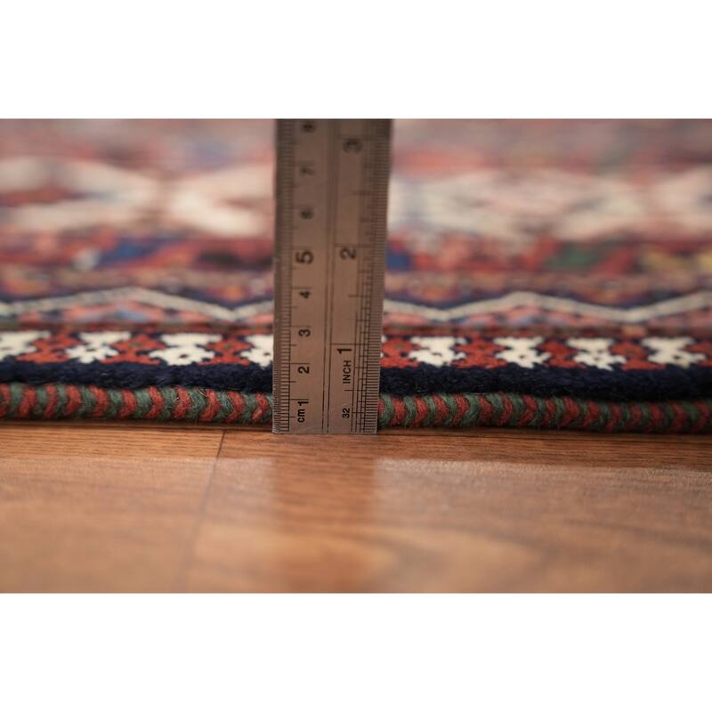 Hand Knotted Oriental 100% Wool Carpet Traditional Tribal Oranges & Rust Yalameh Area Rug - 13' 1'' X 10' 0''