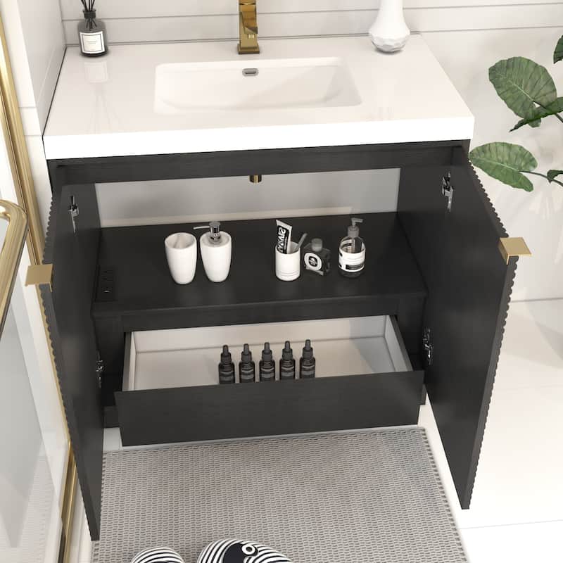 Milano 36" Freestanding Bathroom Vanity with Reinforced Acrylic Sink
