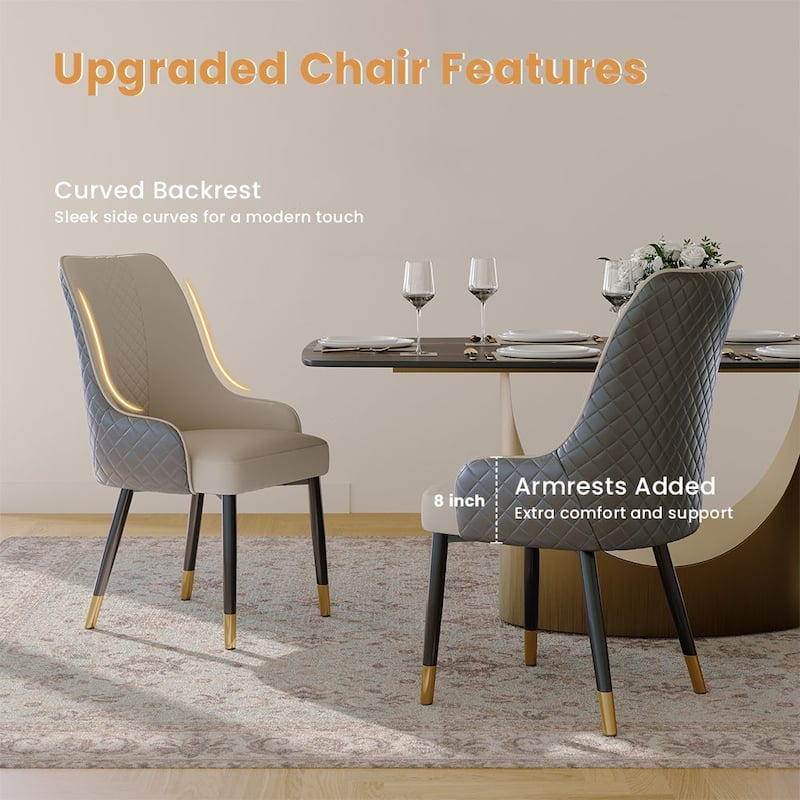 Modern Round White Dining Table，Sintered Stone Tabletop, Solid Black Carbon Steel Base
