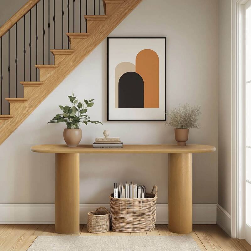 Pedestal 60" Console Table