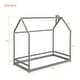 preview thumbnail 12 of 10, Twin Size Wooden House Bed with Playhouse Design ,Sturdy Pine Frame for Comfortable Sleep and Imaginative Play Spaces