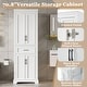 preview thumbnail 4 of 18, GDFStudio - Greystone 70.8"H Freestanding Bathroom Cabinet with Adjustable Shelves, 4 Soft Close Doors & Drawer