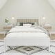 preview thumbnail 2 of 24, Max and Lily Scandinavian Full-Size Bed with Slatted Headboard