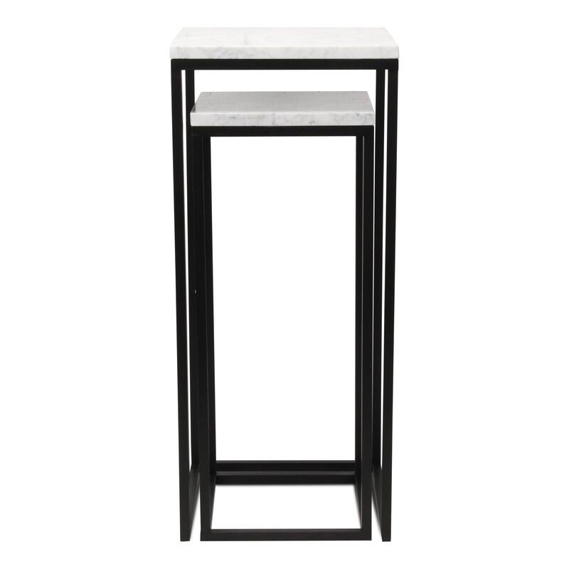 Sarraseau Set of 2 Marble Side Tables