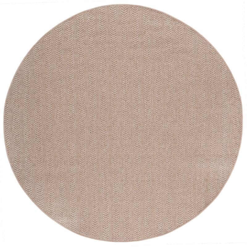 SAFAVIEH Sisal Hazal Performance Indoor/Outdoor Rug - 6'7" Round - Natural