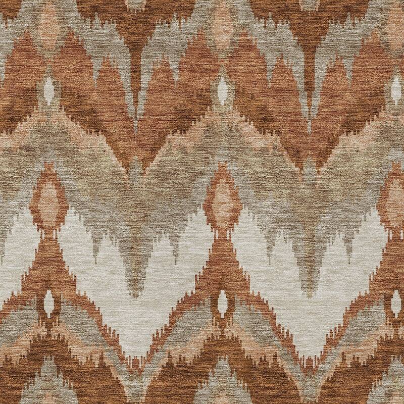 HomeRoots Ikat Transitional Rectangle Outdoor Rug