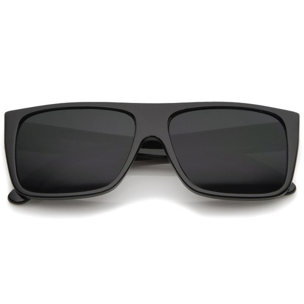 black straight top sunglasses