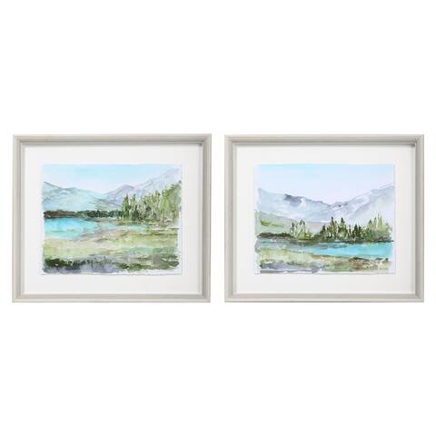 Uttermost Plein Air Reservoir Watercolor Prints (Set of 2)