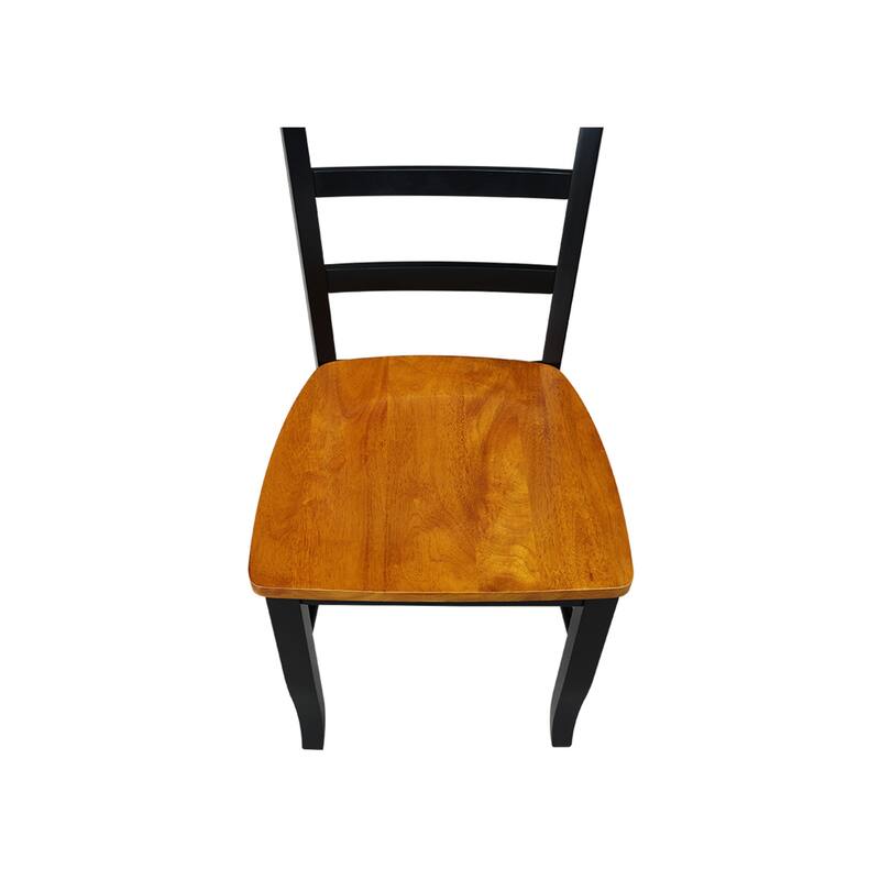 International Concepts Solid Wood Madrid Ladderback Chairs, Set of 2