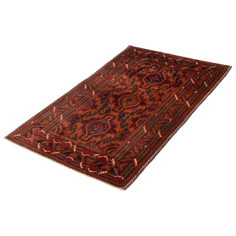 Teimani Brown Rug 4'0" x 6'1" - 4'0 x 6'1